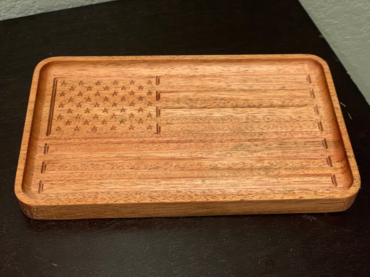American Flag Drop Tray